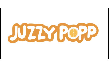 Logo for JUZZYPOPP - drink the fruit.